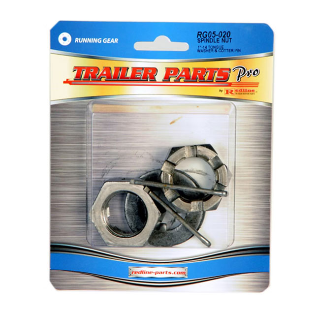 (image for) Trailer Spindle Hardware Kit 1"-14 Nut With Tongue Washer Dexter/Redneck #RG05-020