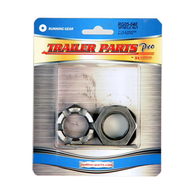 (image for) Trailer Spindle Hardware Kit 1”-14 Nut With D-Washer Dexter/Redneck #RG05-040