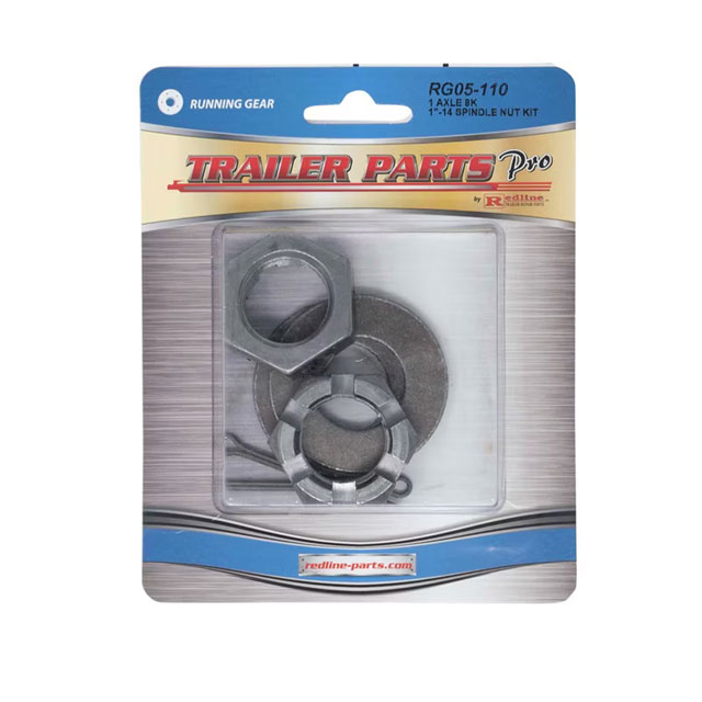 (image for) Trailer Spindle Hardware Kit 1"-14 Nut With D-Washers 8K Axle Dexter/Redneck #RG05-110