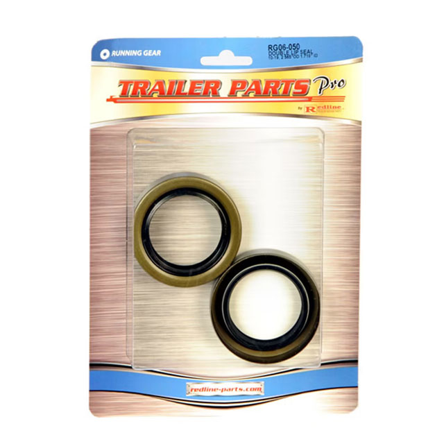 (image for) Trailer Double Lip Grease Seal 3.5k Axles 2.565" O.D. x 1.719" I.D. Pkg. 2 Dexter/Redneck #RG06-050