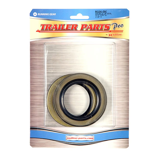 (image for) Trailer Double Lip Grease Seal 5.2k-7k Ez-Lube Axles 3.376" O.D.x2.125" I.D. Pkg 2 Dexter/Redneck #RG06-090