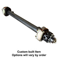 (image for) 12K HD Trailer Axle Hyd Disc Brake Hi Profile Non-ABS No Springs