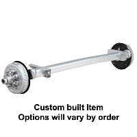 (image for) Marine #12 Torflex Trailer Axle Hyd FB Brake 8 On 6.5" Zerk Lube