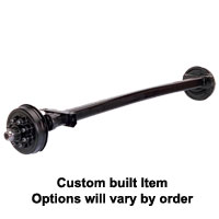 (image for) #12 Torflex Trailer Axle Hydraulic Duo-Servo Brake 8 On 6.5"