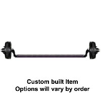 (image for) 2,200 lb. Trailer Axle 4" Drop 4 On 4" Hydraulic Brake
