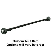 (image for) 2,200 lb. Trailer Axle Idler 4 On 4" Straight No Brake Flange