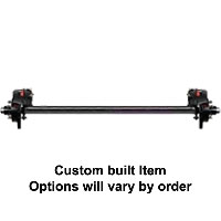 (image for) 3,500 lb. Trailer Axle 5 On 4.5" Straight Hydraulic Disc Brake