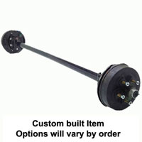 (image for) 3,500 lb. Trailer Axle 5 On 4.75" Straight SS Hydraulic Brake