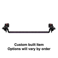 (image for) 6,000 lb. HD Trailer Axle 4" Drop 6 On 5.5" Hydraulic Disc Brake