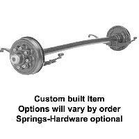 (image for) 6K HD Marine Trailer Axle Hyd FB Brake 8 On 6.5" Zerk Lube Galv