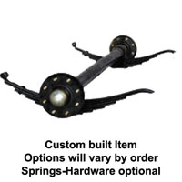 (image for) 6,000 lb. HD Trailer Axle 8 On 6.5" Straight Idler