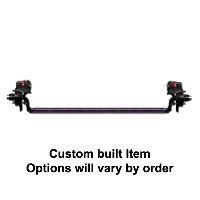 (image for) 6,000 lb. RD Trailer Axle 4" Drop 6 On 5.5" Hyd Disc Brake