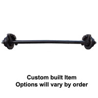 (image for) 6,000 lb. RD Trailer Axle 6 On 5.5" Straight Hyd Disc Brake