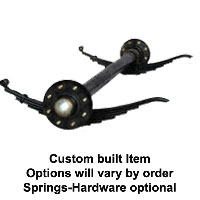 (image for) 6,000 lb. RD Trailer Axle 8 On 6.5" Straight Idler