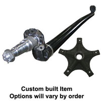 (image for) 6,000 lb. RD Trailer Axle 4" Drop UTG Idler