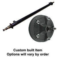 (image for) 7,000 lb. Trailer Axle UTG Straight SS Hydraulic Brake