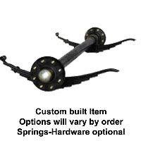 (image for) 8,000 lb. Trailer Axle 8 On 6.5" Straight Idler