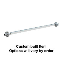 (image for) 2.2k Marine Axle Square Idler Straight Zerk Lube 5 On 4.5 Galv