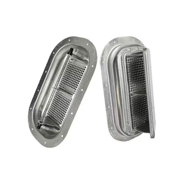 (image for) Trailer Aluminum Roof Ventilator Vent & Screen Only 8" X 12" Double Pop-Up Dexter/Redneck #9106ALVEN