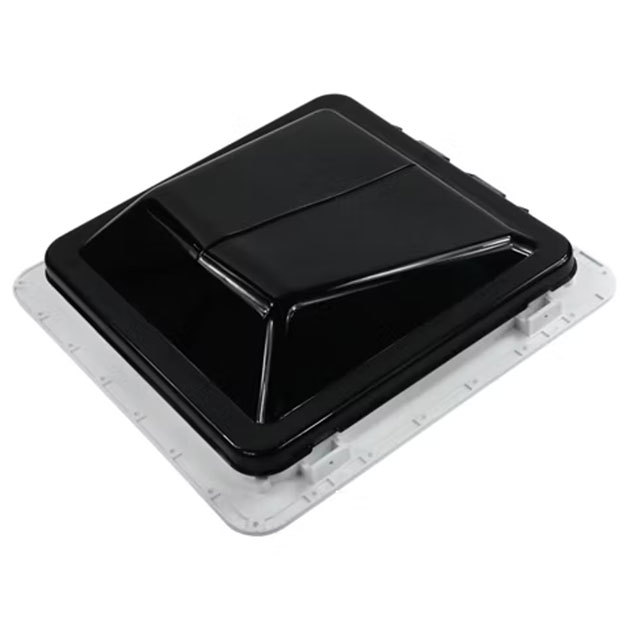 (image for) Trailer Ventadome Dome Roof Vent Smoke with Screen Fan And Poly Roof Flange Dexter/Redneck #V3094-603-00