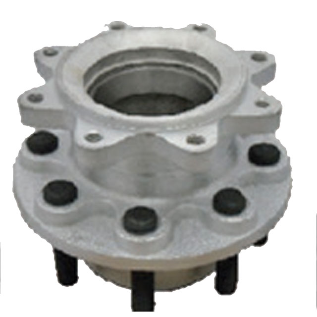(image for) Trailer Disc Brake Hub Spacer Cups & 5/8" Studs Dacromet 8 Bolt on 6 1/2" Oil 99 Spindle 10k Kodiak/Dexter #008-H/S-99-D-S