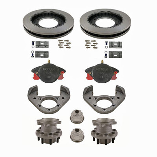 (image for) Trailer Hydraulic Disc Brake Kit 13" Integral Rotor 8 on 6.5 Bolt Pattern Rockwell American 10k Kodiak/Dexter #071-2H-13-10H-HD-REER