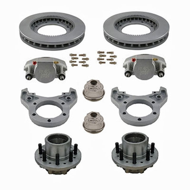 (image for) Trailer Hydraulic Disc Brake Kit 13" Integral Hub/Rotor Dacromet Al-Ko 12k Kodiak/Dexter #K71-2H-12-DDD