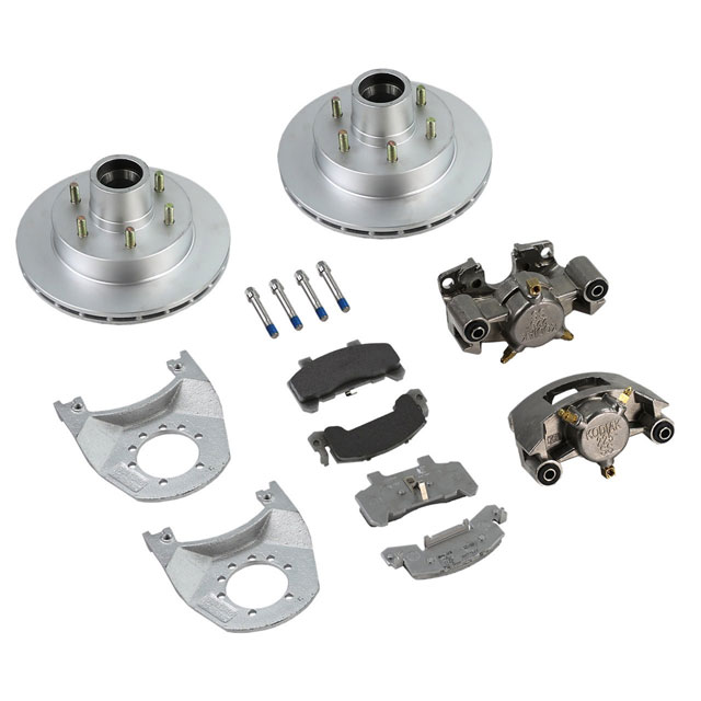 (image for) Trailer Hydraulic Disc Brake Kit Dacromet/Stainless 12" Integral Rotor 5.2-6k Kodiak.Dexter #K71-2H-12-DSD