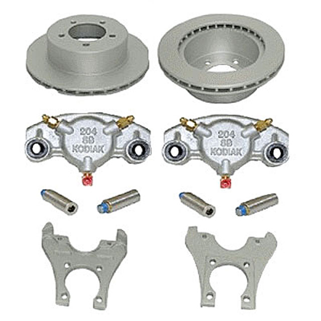 (image for) Trailer Hydraulic Disc Brake Kit Dacromet 10" Slipover Rotor Surge Brake 3.5k Kodiak/Dexter #K71-2R-10-DDD-SB