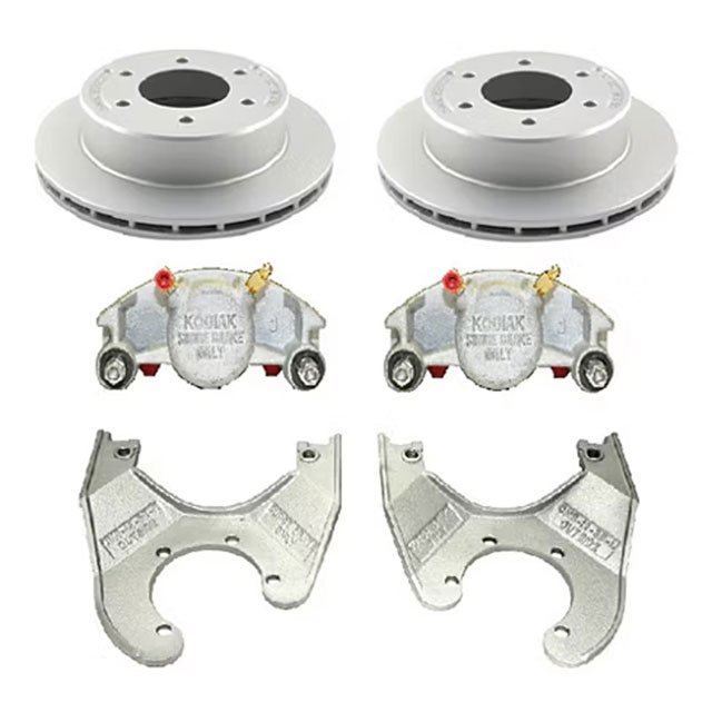 (image for) Trailer Hydraulic Disc Surge Brake Kit Dacromet 12" Slipover 5.2-6k Surge Brake Kodiak/Dexter #K71-2R-12-DDD-SB