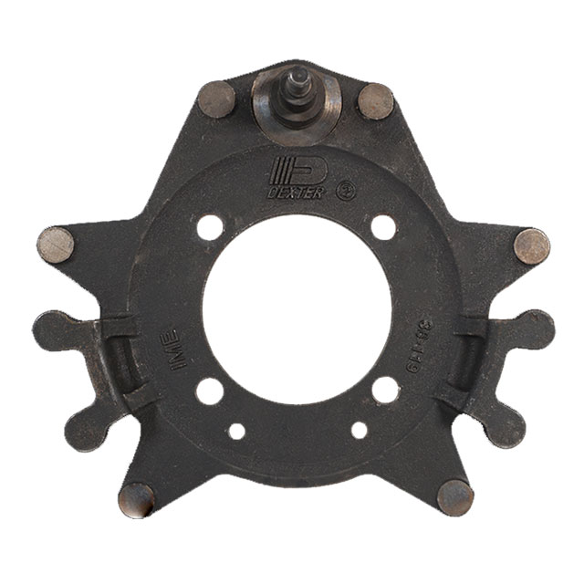 (image for) Trailer Electric Brake Cast Backing Plate 12 1/4" x 2 1/2" & 3 3/8" Brake 7k-8k Axle Dexter/Redneck #36-119-2