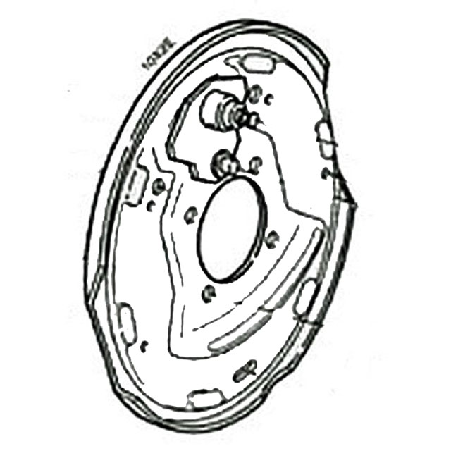 (image for) Trailer Electric Brake Backing Plate 10" x 2 1/4" Brake Dexter/Redneck #36-19-10