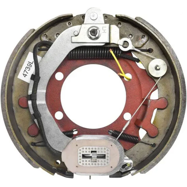 (image for) Trailer Electric Brake Assembly 12 X 3 3/8" Brake Left Hand Rockwell American 8K Axles Dexter/Redneck #4739-L