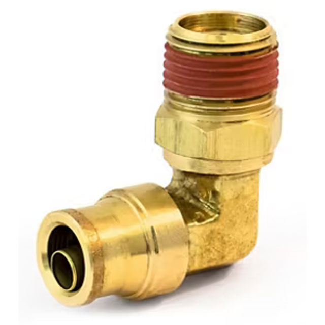 (image for) Trailer Air Brake Elbow Swivel 3/8" PTC - 3/8" MPT Dexter/Redneck #96966PTC