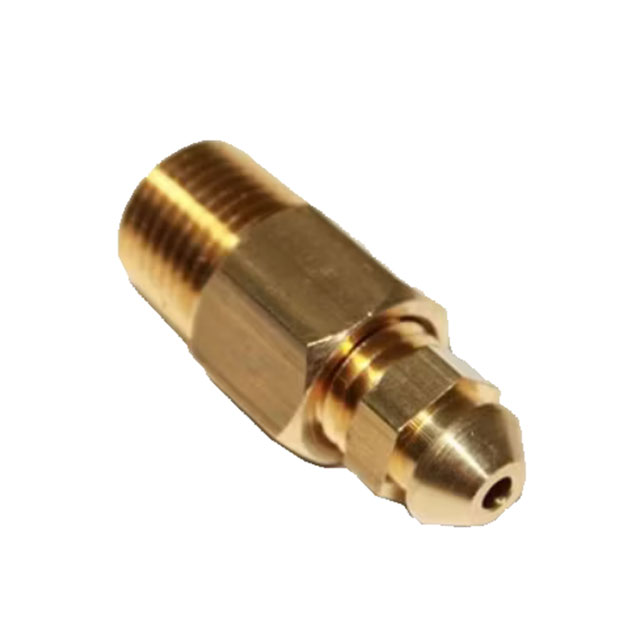 (image for) Trailer Hydraulic Disc Brake Caliper Brass Bleed Port Assembly Kodiak/Dexter #034-DBC-NPT-ADP/BBS