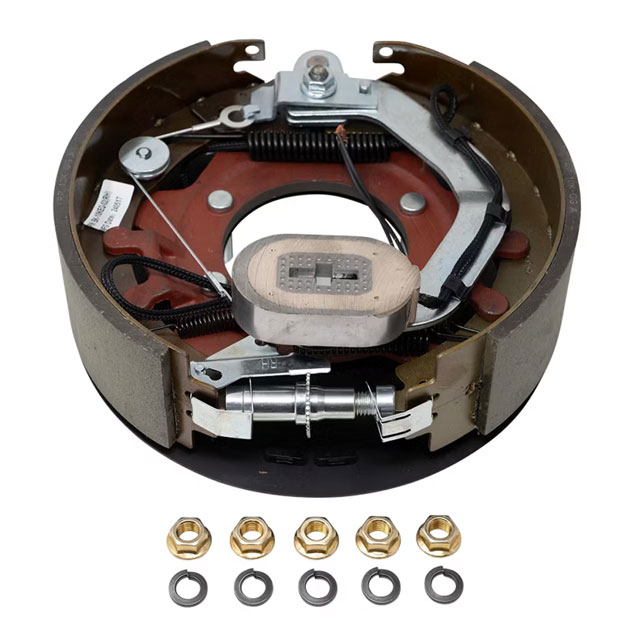 (image for) Trailer Electric Brake Asssembly 12 1/4" X 3 3/8" 5 Bolt Flange Right Hand 10k Per Pair Dexter/Redneck #EB01-155