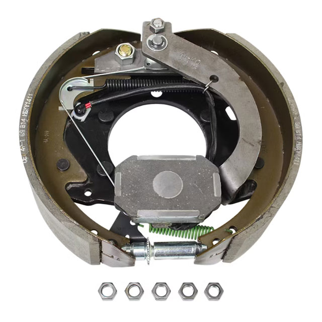 (image for) Trailer Self Adjusting Electric Brake Assembly 12 1/4" X 3 1/2" 5 Bolt Flange Hayes/Al-Ko Axles Right Hand 12k Per Pair Dexter/Redneck #K23-529-00