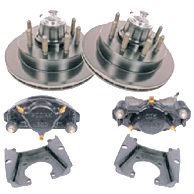 (image for) Trailer Hydraulic Disc Brake Kit E-Coat 13" Integral Rotor 5/8" Stud 7.2K Kodiak/Dexter #K71-2H-133-72-5-EEE