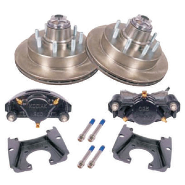 (image for) Trailer Hydraulic Disc Brake Kit E-Coat 13" Integral Rotor 9/16" Stud 7.2K Kodiak/Dexter #K71-2H-133-72-9-EEE