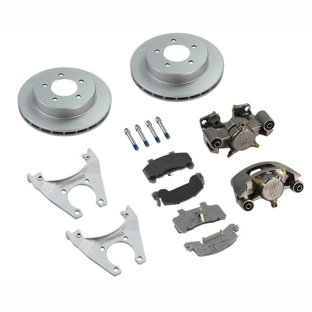 (image for) Trailer Hydraulic Disc Brake Kit Dacromet/Stainless 10" Slipover Rotor 3.5k Dexter/Redneck #K71-2R-10-DSD