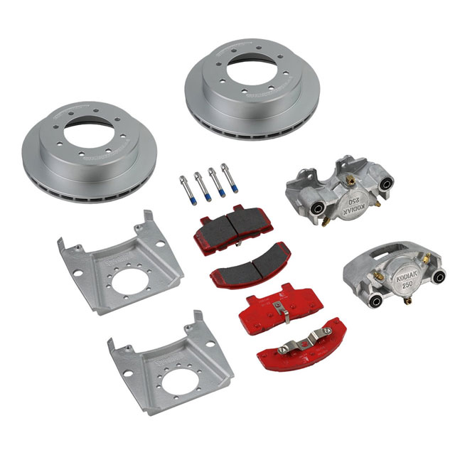 (image for) Trailer Hydraulic Disc Brake Kit Dacromet 13" Slipover Rotor 1/2" Stud 7k Kodiak/Dexter #K71-2R-133-7-8-DDD
