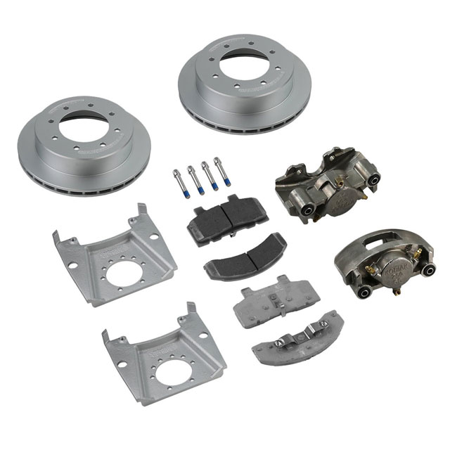 (image for) Trailer Hydraulic Disc Brake Kit Dacromet/Stainless 13" Slipover Rotor 1/2" Stud 7K Kodiak/Dexter #K71-2R-133-7-8-DSD
