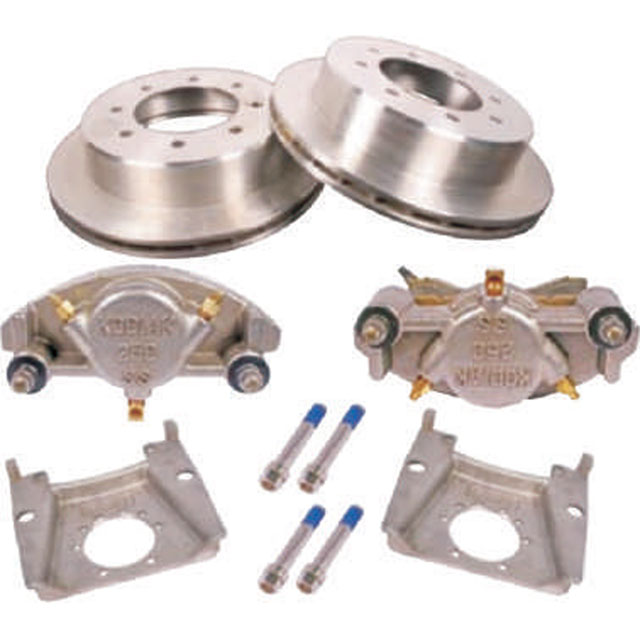 (image for) Trailer Hydraulic Disc Brake Kit Stainless Steel 13" Slipover Rotor 9/16" Studs 7k Kodiak/Dexter #K71-2R-133-7-9-SSS