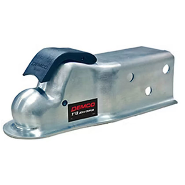 (image for) Trailer Demco Straight Tongue Coupler Demco 2" Ball 7,000 lbs Zinc Dexter/Redneck #15945