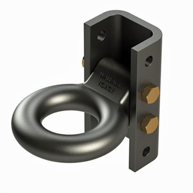 (image for) Trailer Adjustable Tow Ring With 3 Position Channel Zinc 3" Eye 14k Dexter/Redneck #18128-Z
