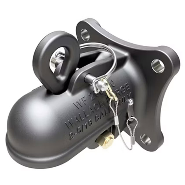 (image for) Trailer Wallace Forge Flat Mount Coupler 2 5/16" Ball 20,000 lb. 4 Bolt Dexter/Redneck #20016