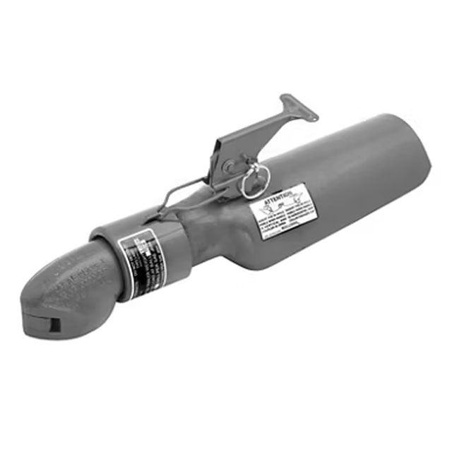 (image for) Trailer Bulldog Straight Tongue Coupler 2" Ball 3 1/2" Round Tongue 5,000 lb. Dexter/Redneck #2B5