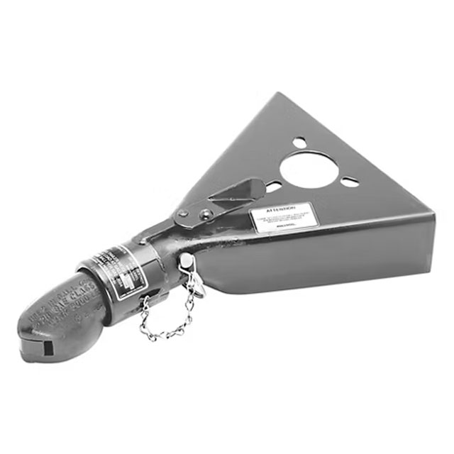 (image for) Trailer Bulldog A-Frame Coupler 2" Ball 5,000 lb. Forged-Cast Dexter/Redneck #2B8