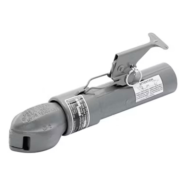 (image for) Trailer Straight Tongue Coupler 2 5/16" Ball 2 1/4" Round Tongue 12,500 lb. Dexter/Redneck #4B2