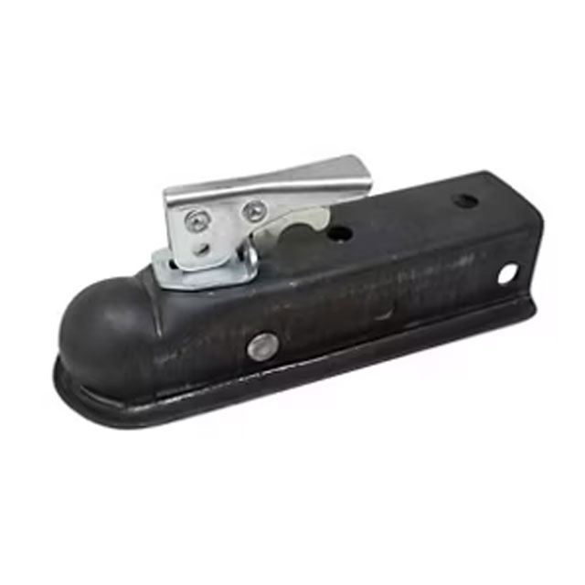 (image for) Trailer Ram Straight Tongue Coupler 2" Ball 3,500 lb. Oily 2" Channel Dexter/Redneck #CT3001